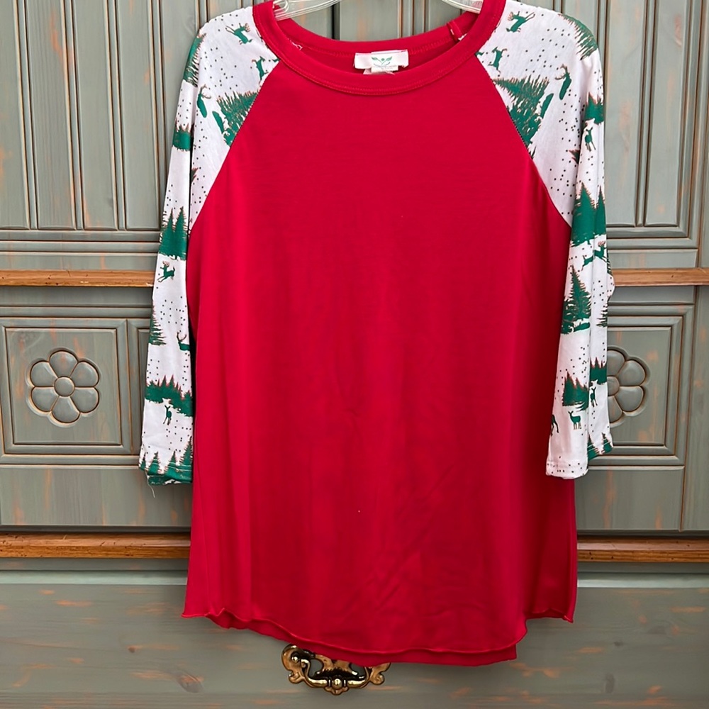 Christmas 3/4 Sleeve Top